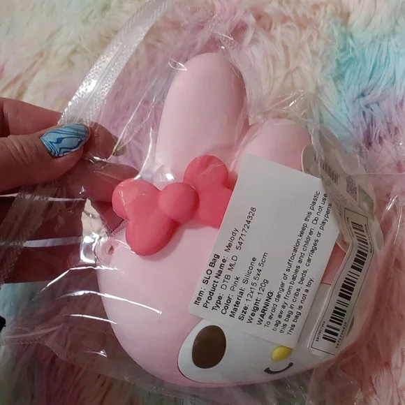 Sanrio 🆕 My Melody Small Silicone Crossbody Bag - Picture 6 of 10
